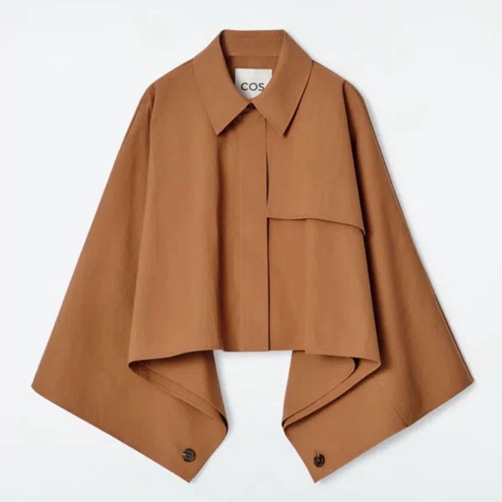 COS Cropped Trench Coat Cape